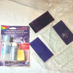 Delta Glass Etching Paint Kit with Purple & Clear Glass